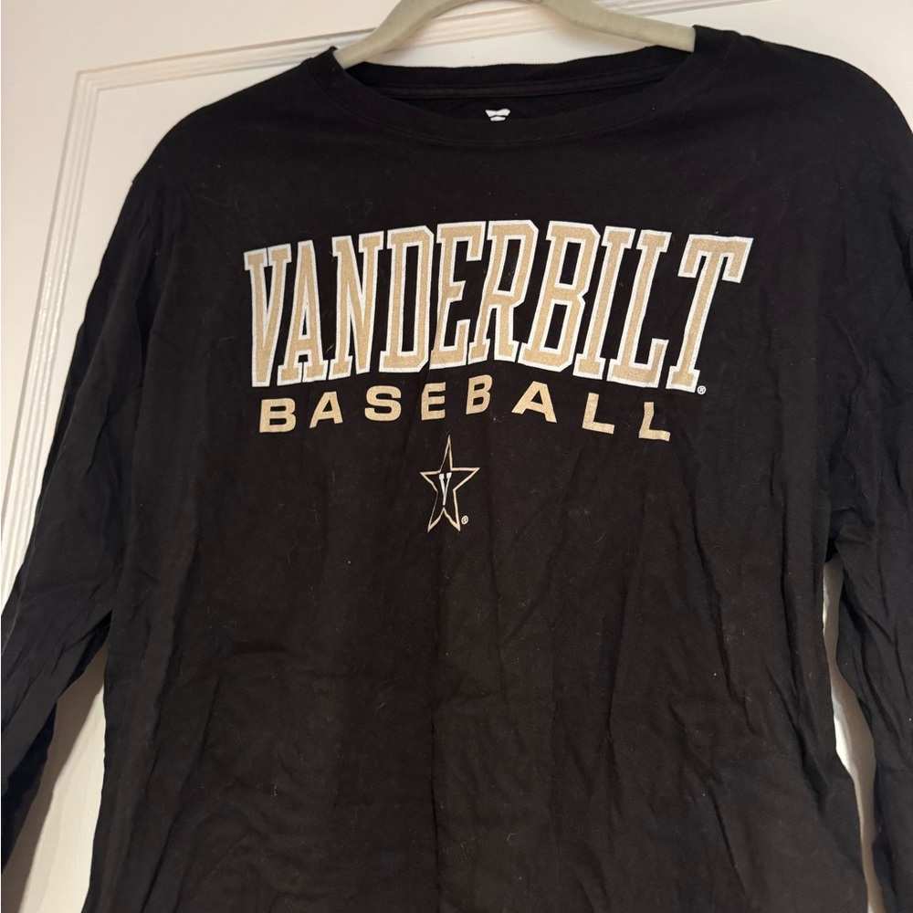 Vanderbilt Baseball Black Long Sleeve Shirt